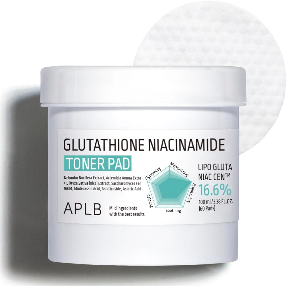 APLB GLUTATHIONE NIACINAMIDE TONER PAD 100ml / 60 pads