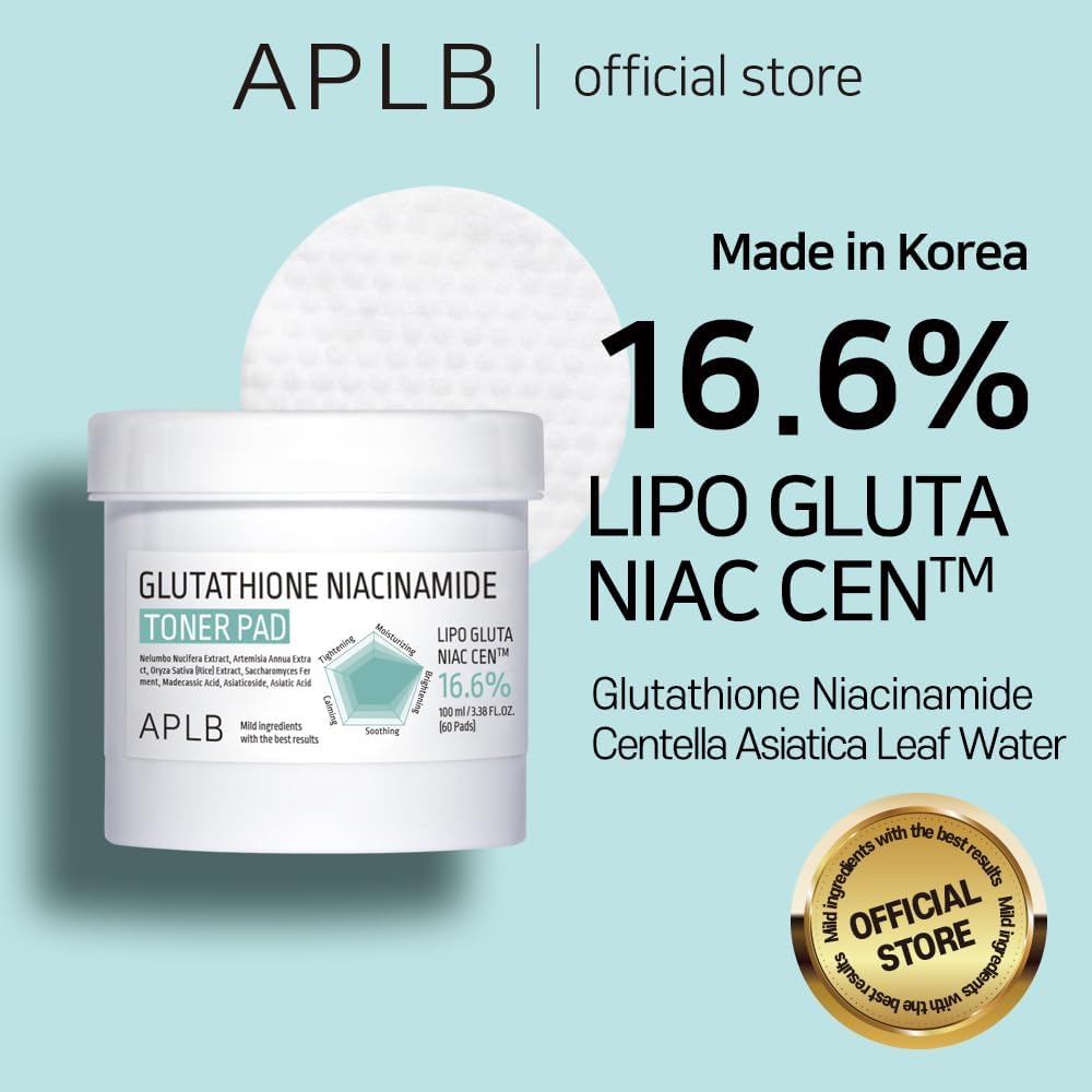 APLB GLUTATHIONE NIACINAMIDE TONER PAD 100ml / 60 pads