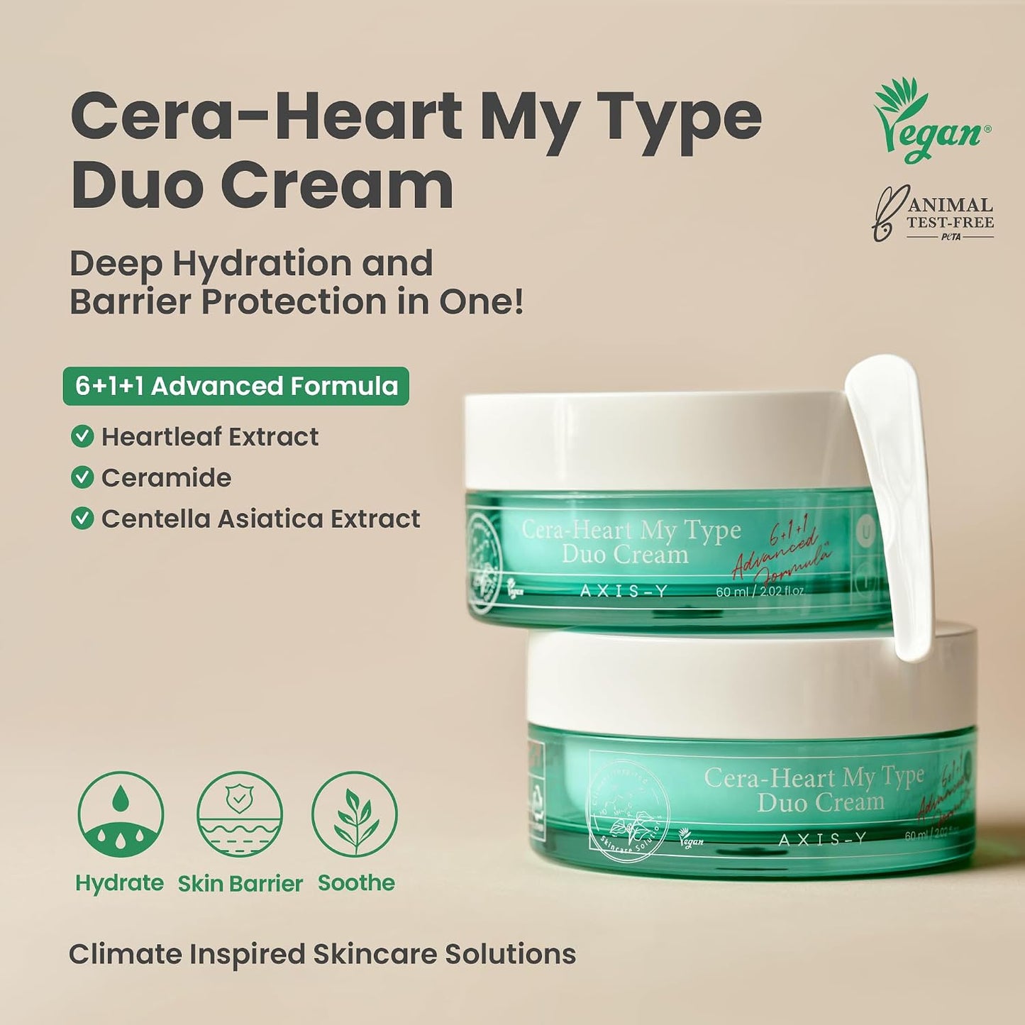 [Axis-Y] Cera-Heart My Type Duo Cream 60ml