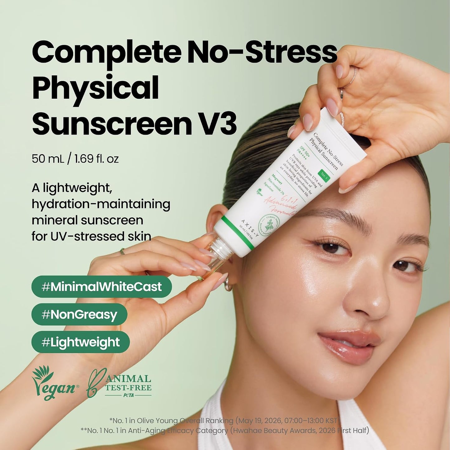 [Axis-Y] Complete No-Stress Physical Sunscreen V3 50ml