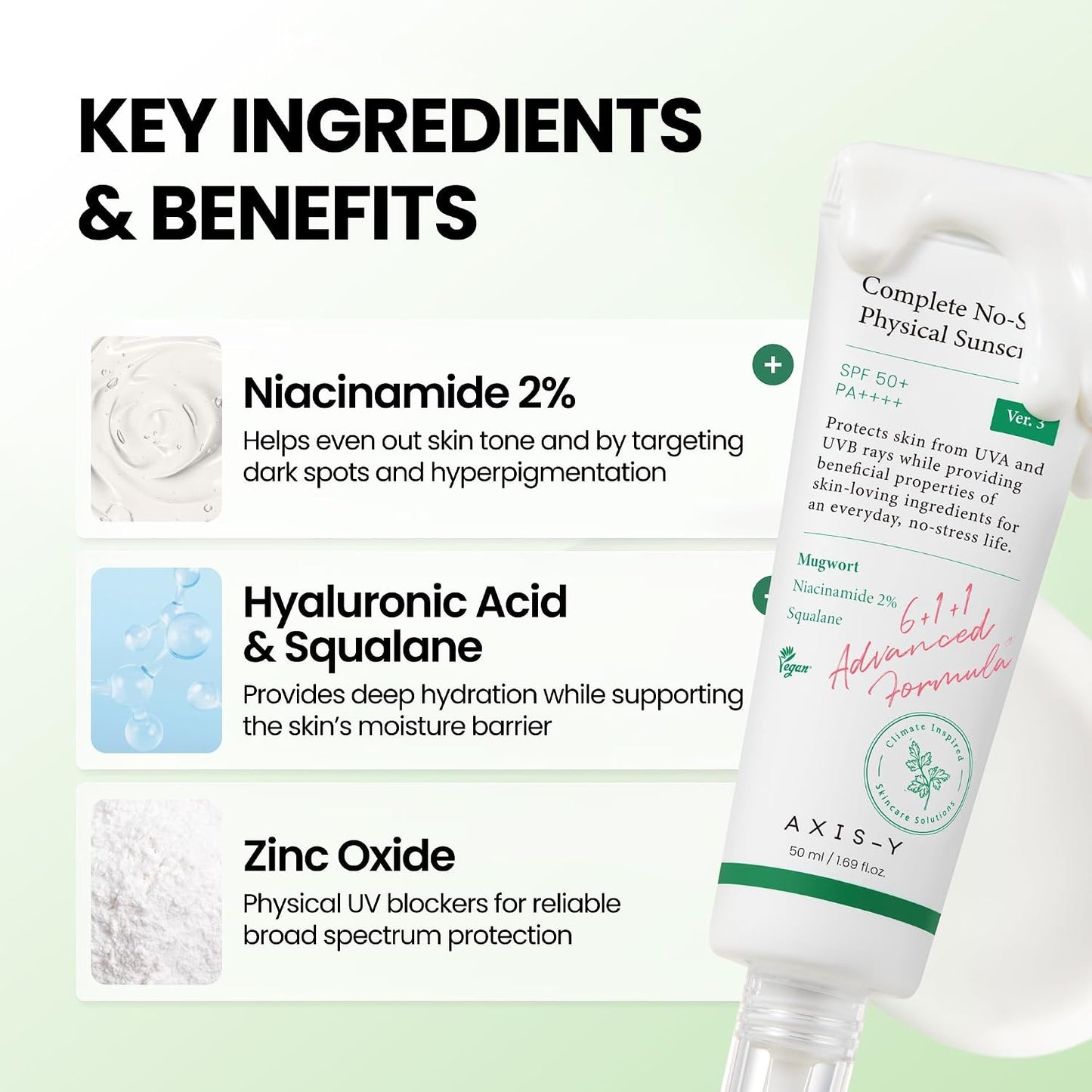 [Axis-Y] Complete No-Stress Physical Sunscreen V3 50ml