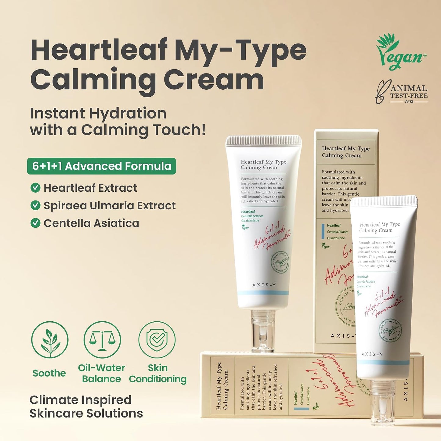 [Axis-Y] Heartleaf My Type Calming Cream 60ml