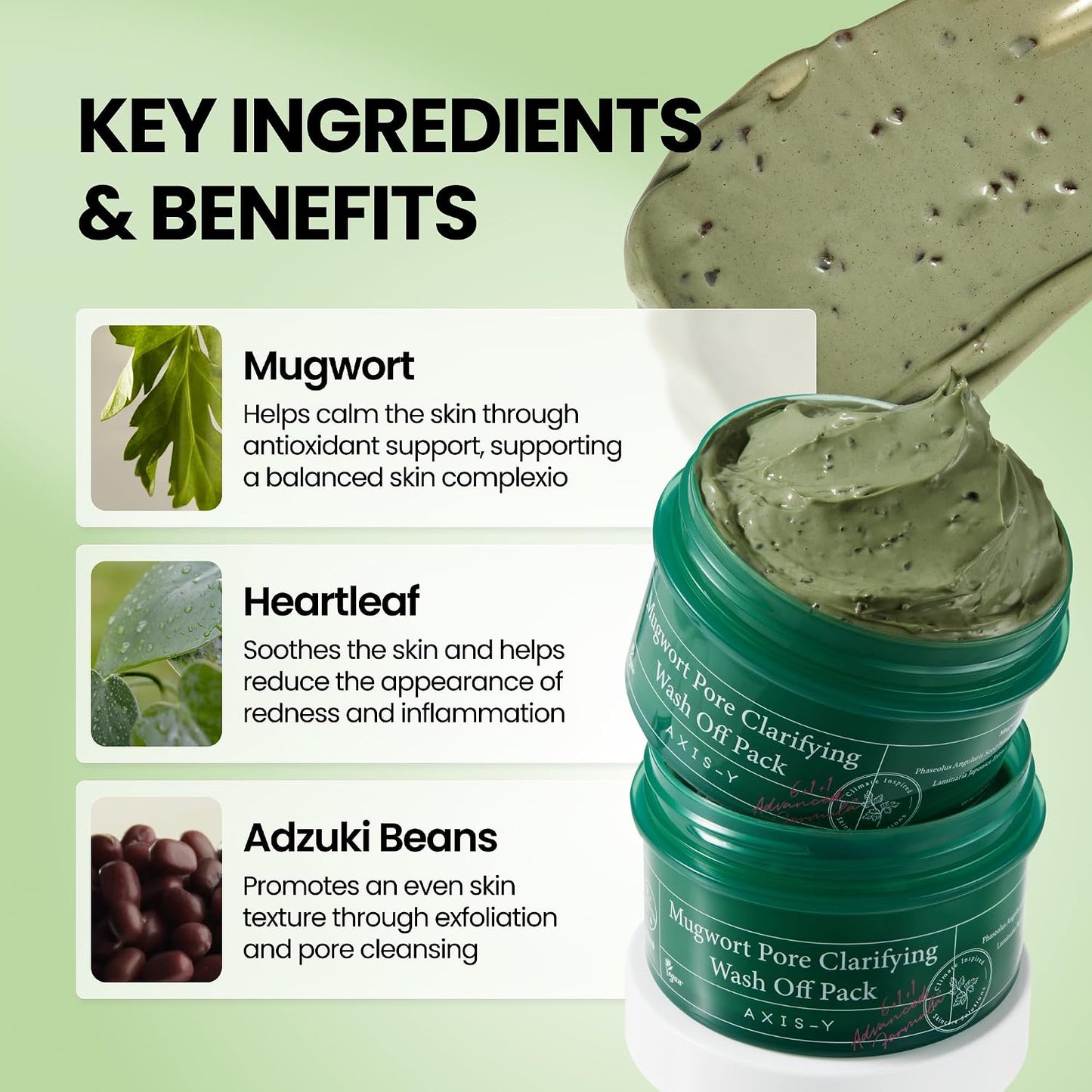 [Axis-Y] Mugwort Pore Clarifying Wash Off Pack 100ml