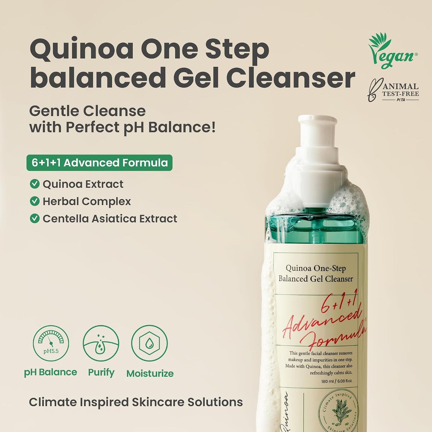 [Axis-Y] Quinoa One-Step Balanced Gel Cleanser 180ml