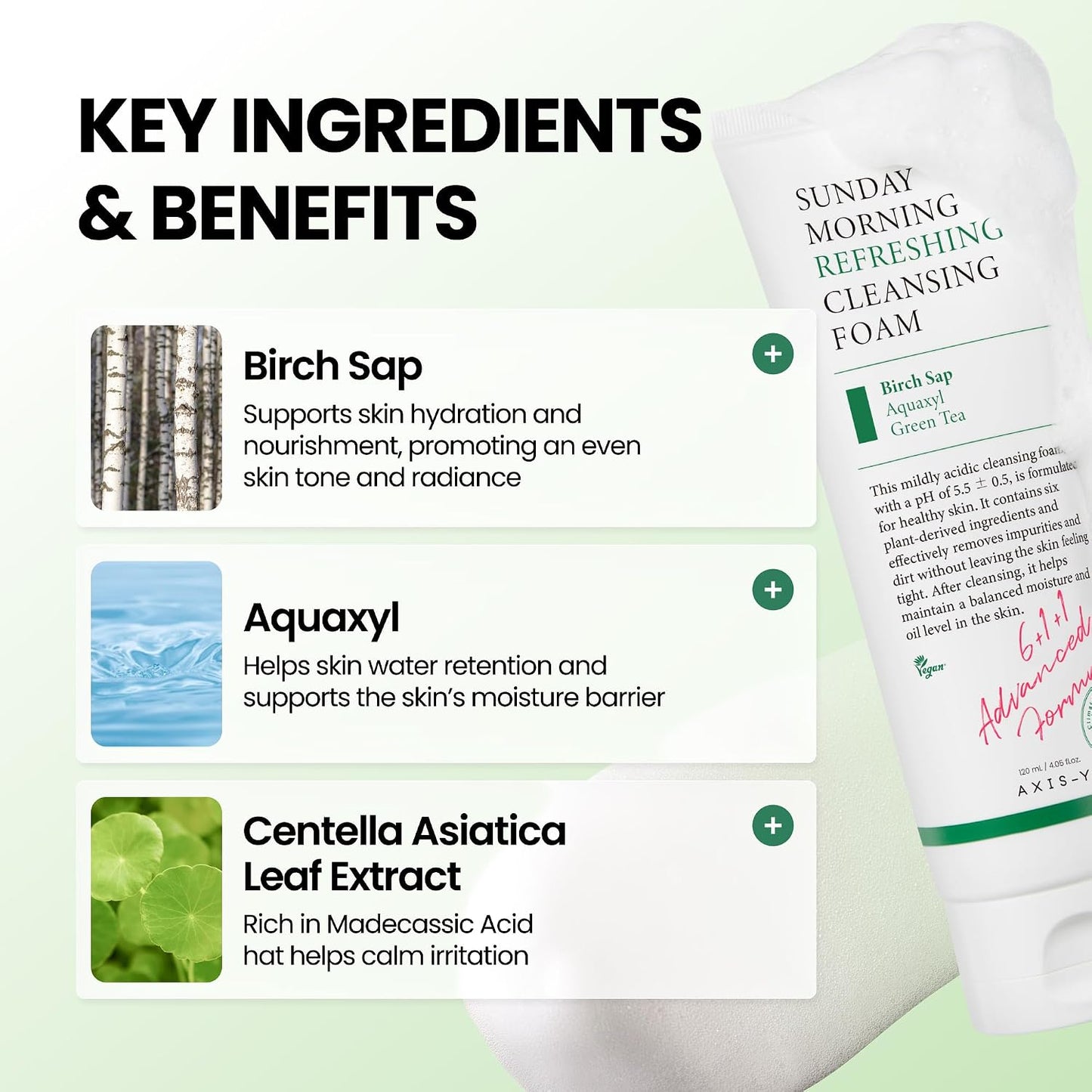 [Axis-Y] Sunday Morning Refreshing Cleansing Foam 120ml