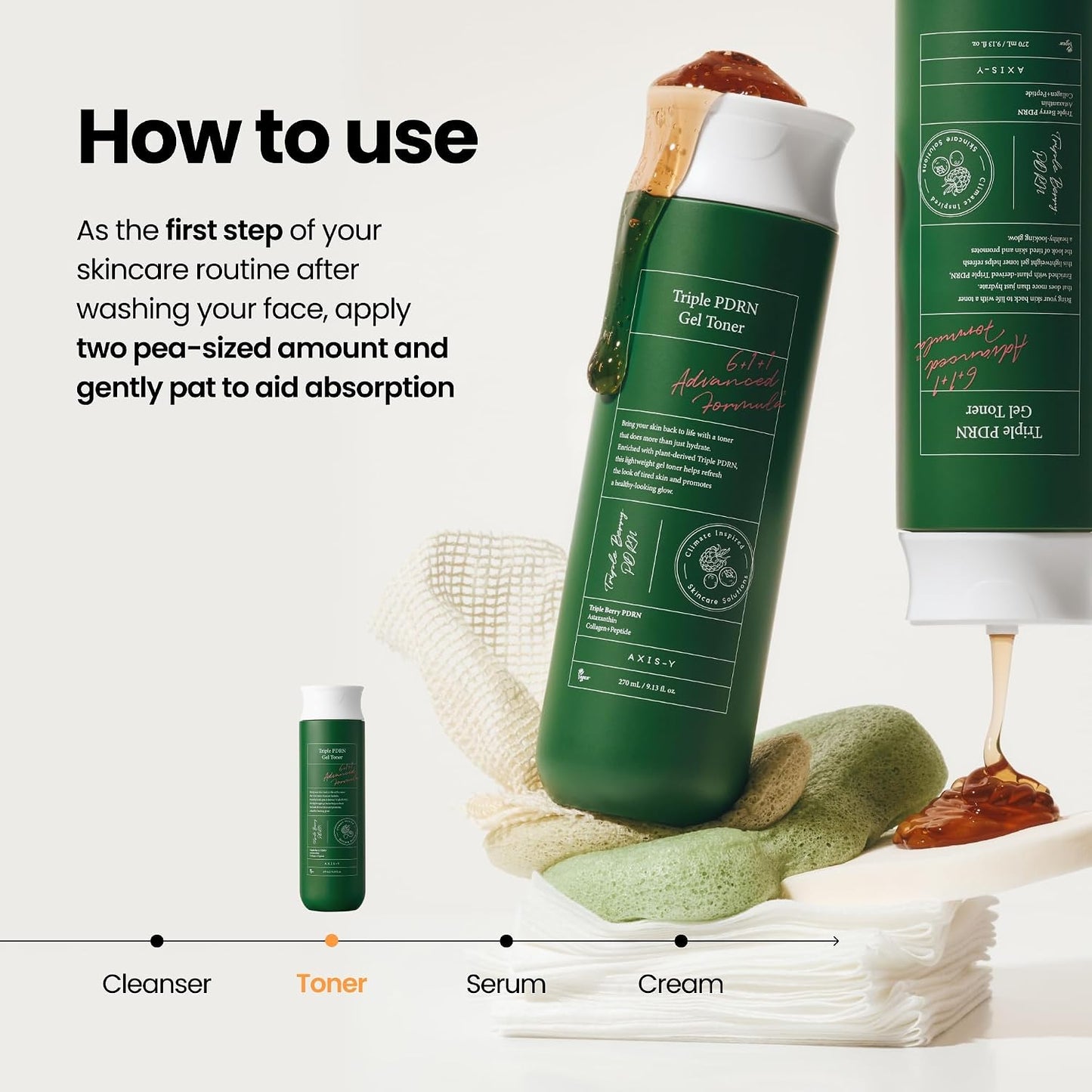 [Axis-Y] Triple PDRN Gel Toner 270ml