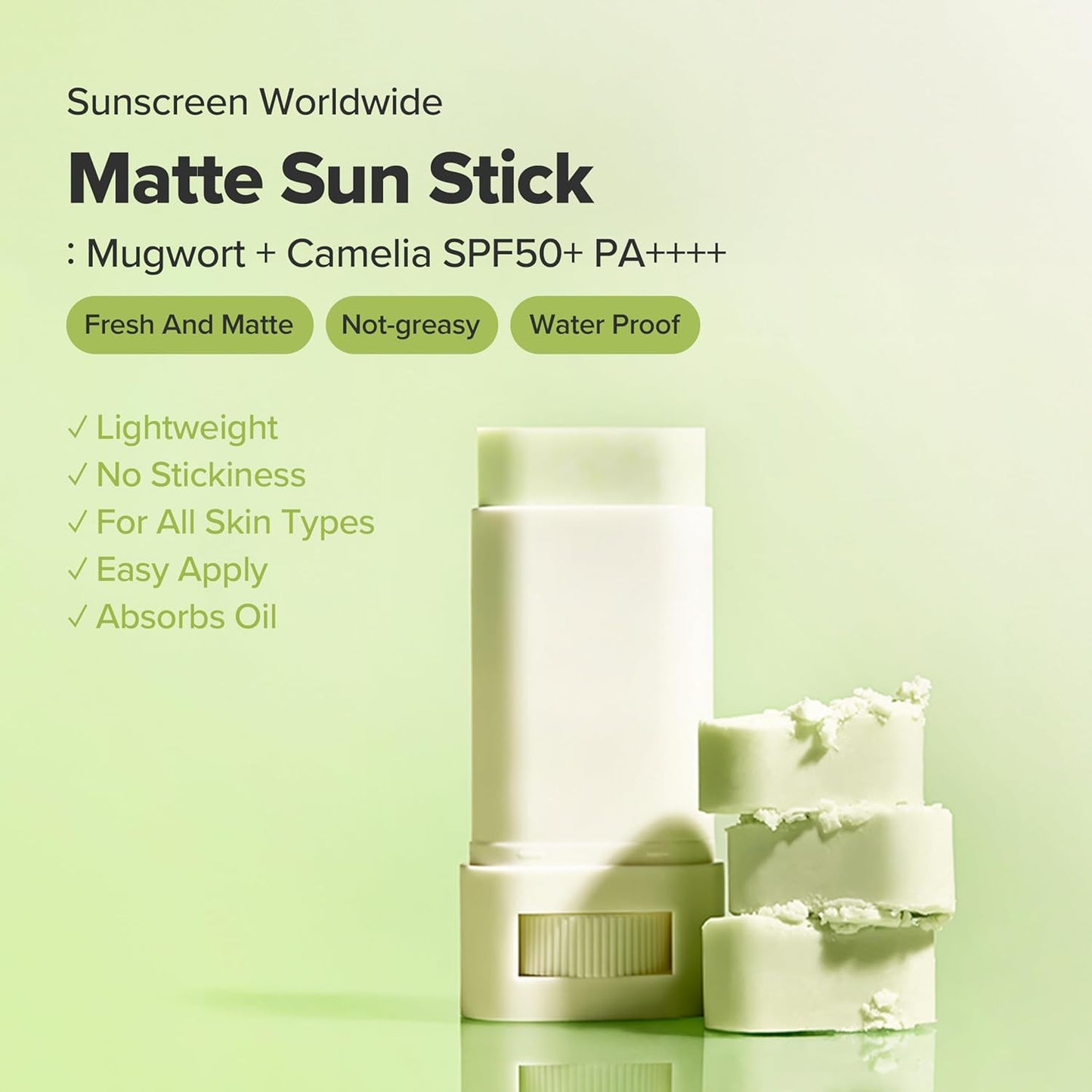 [Beauty of Joseon] Matte Sun Stick: Mugwort + Camelia 18g