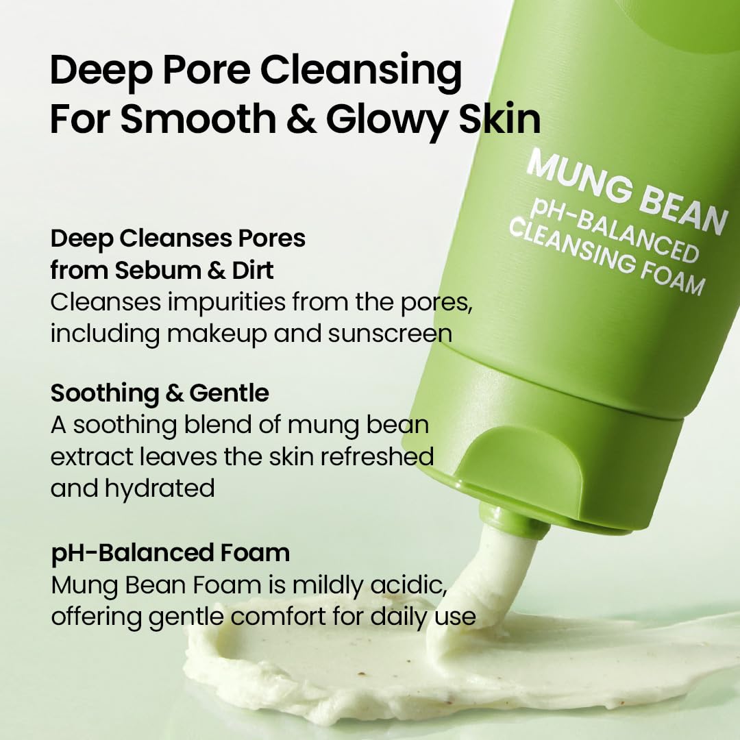 [BEPLAIN] Mung Bean Cleansing Foam 160ml