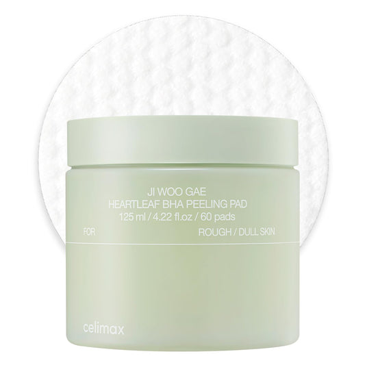 [CELIMAX] JI WOO GAE HEARTLEAF BHA PEELING PAD 60PADS / 125ml