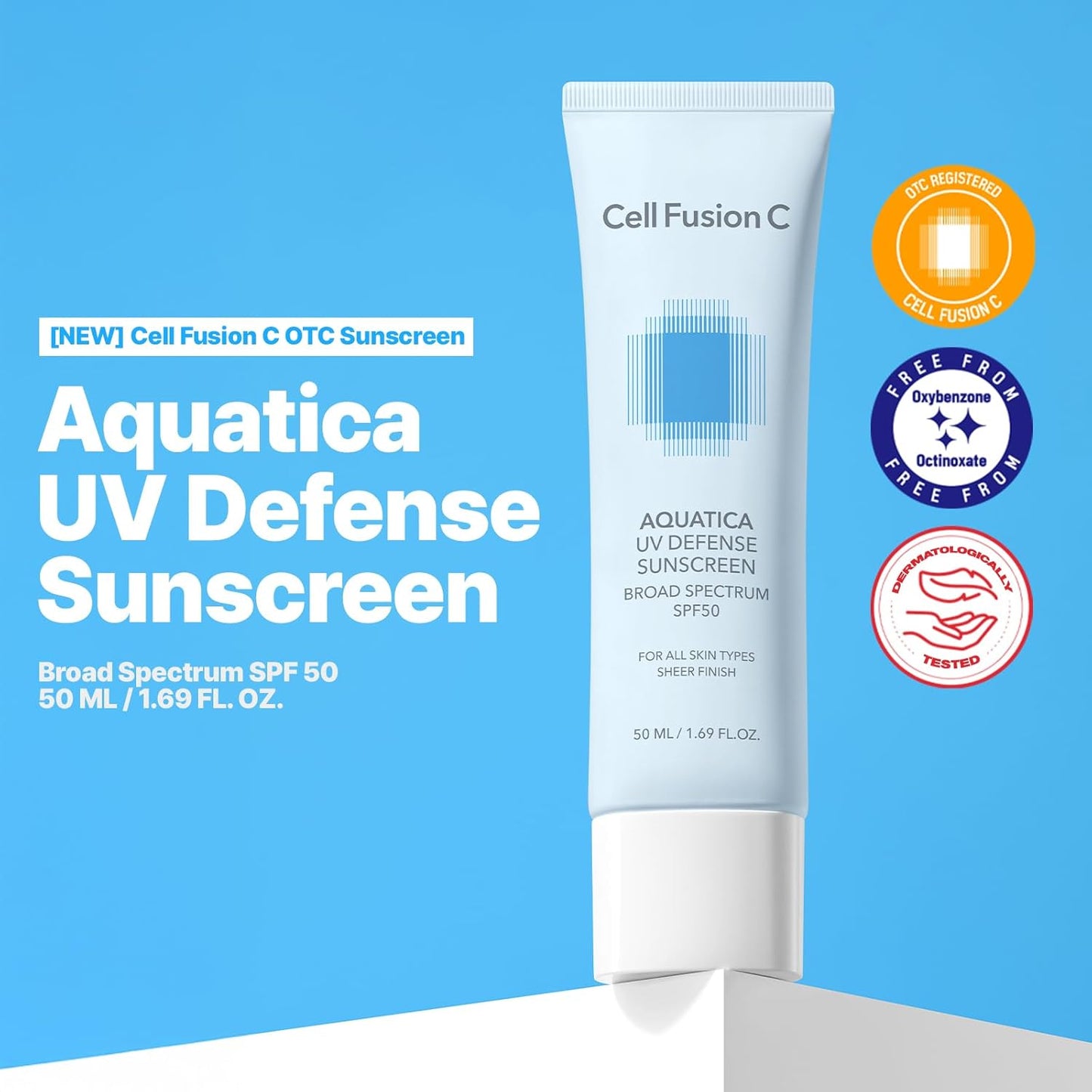 [CELL FUSION C] AQUATICA COOLING SUNSCREEN SPF50 PA++++