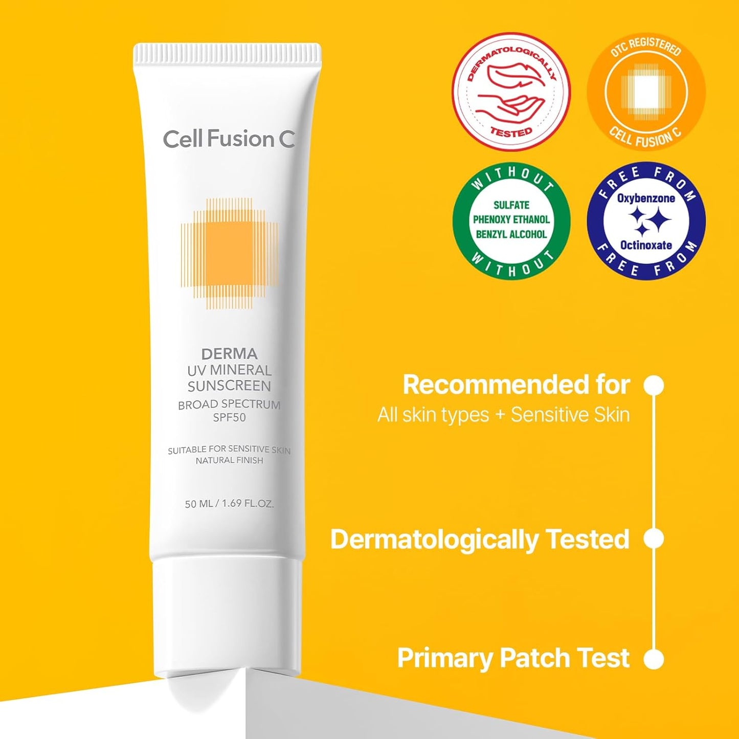 [CELL FUSION C] DERMA RELIEF SUNSCREEN 100 SPF50 PA++++