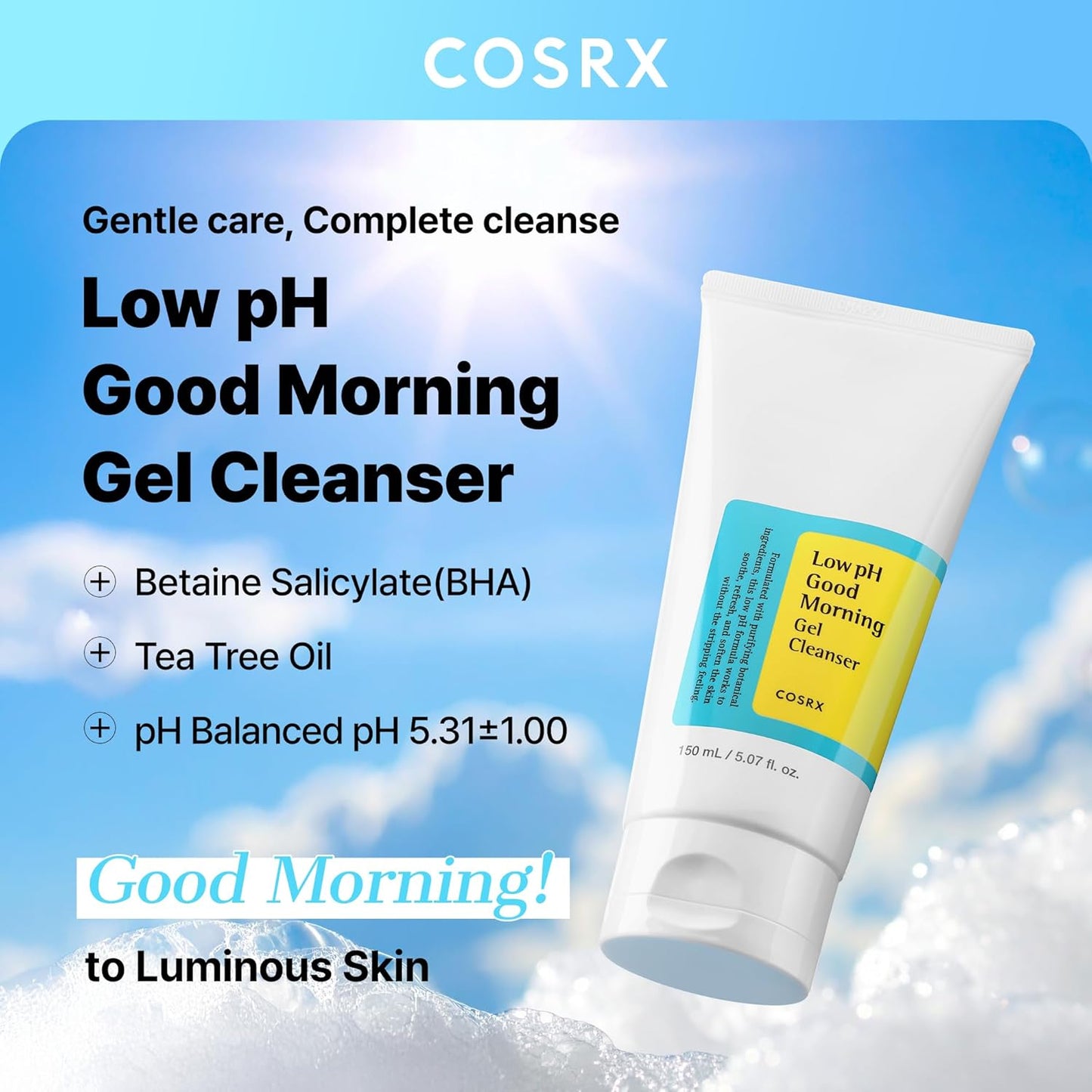 [COSRX] Low pH Good Morning Gel Cleanser 150ml