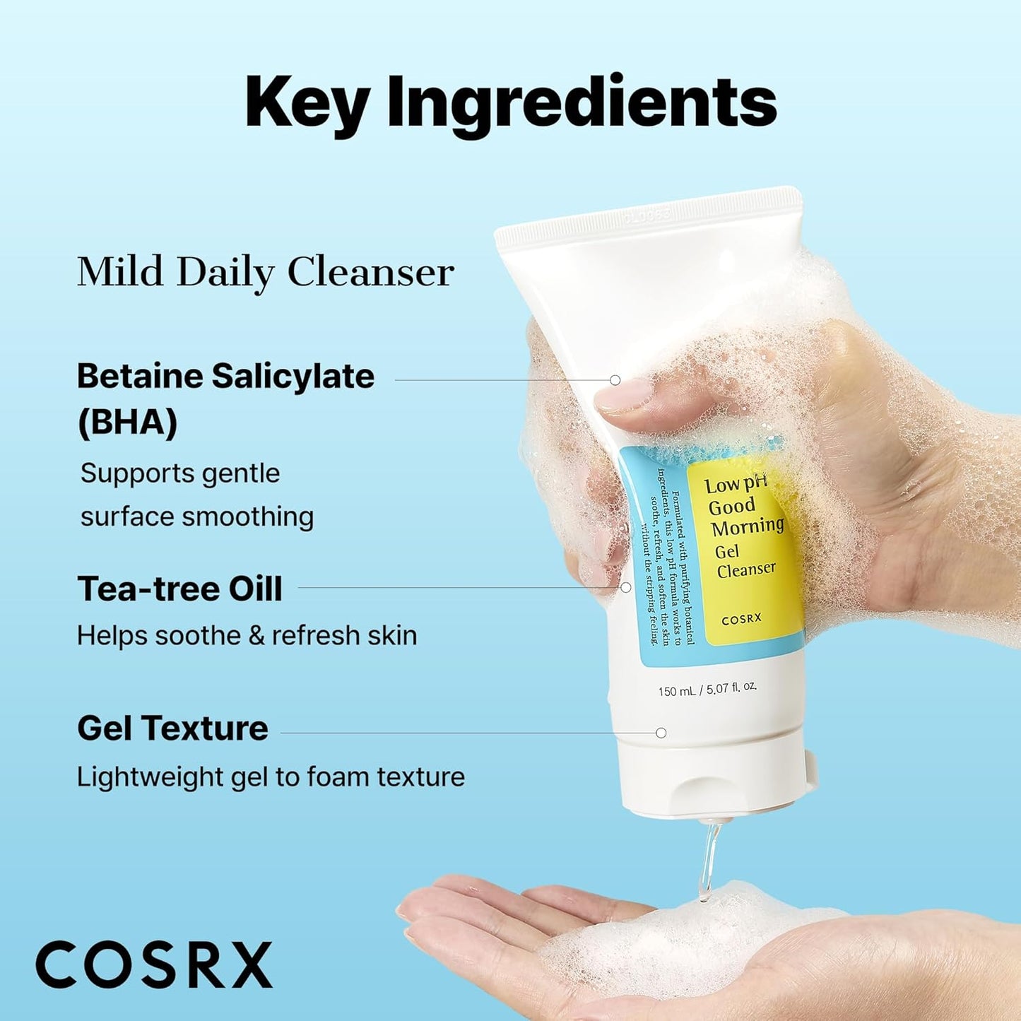 [COSRX] Low pH Good Morning Gel Cleanser 150ml