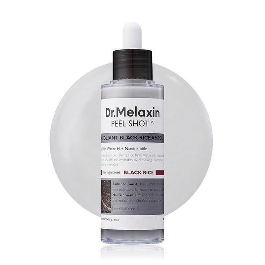 [DR.MELAXIN] Peel Shot Exfoliating Black Rice Ampoule 80ml