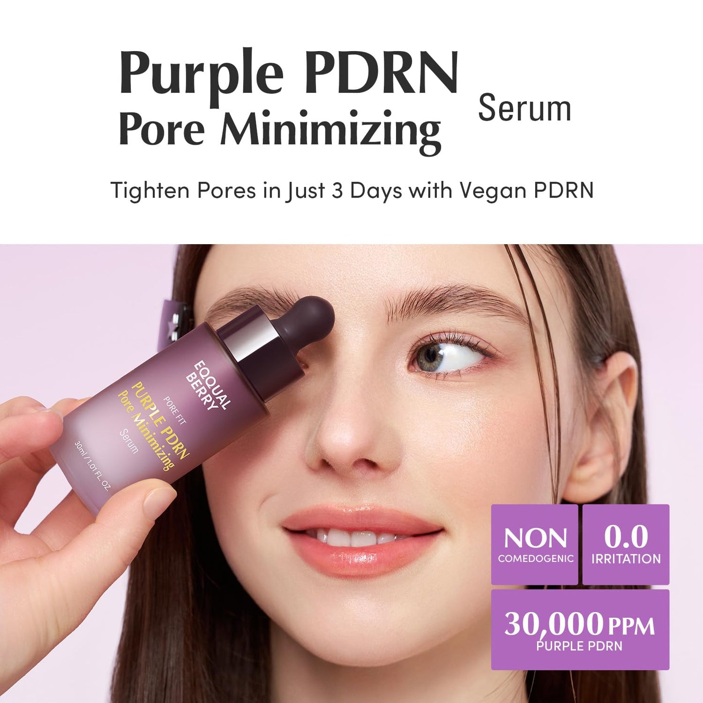 [EQQUALBERRY] Purple PDRN Pore Minimizing Serum 30ml