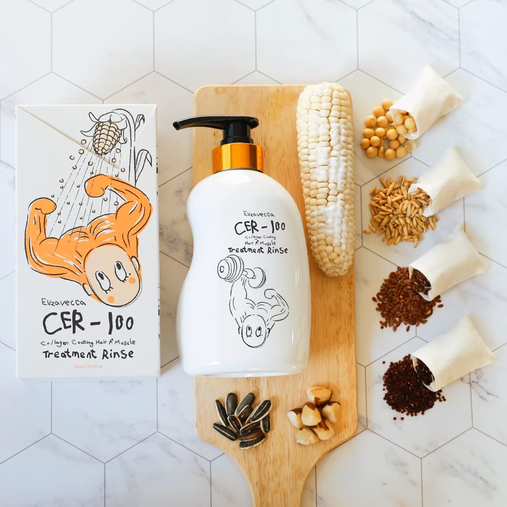 [Elizavecca] CER-100 Collagen Coating Hair Muscle Treatment Rinse 500ml