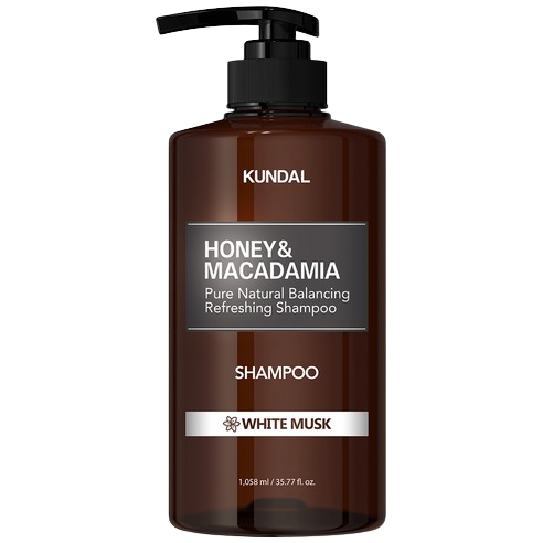 [KUNDAL] Honey & Macadamia Nature Shampoo 1058ml - White Musk