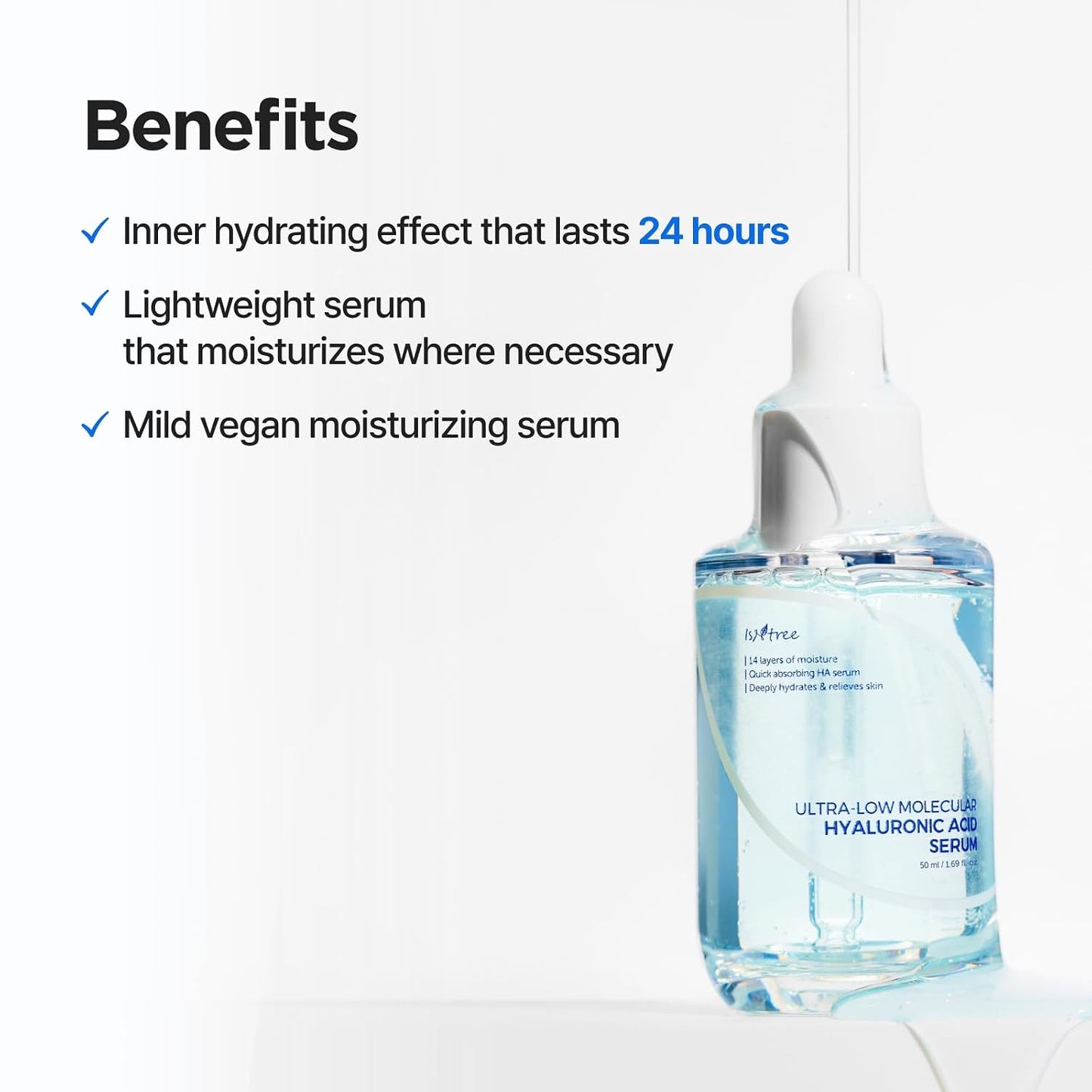 [Isntree] Ultra-Low Molecular Hyaluronic Acid Serum 50ml