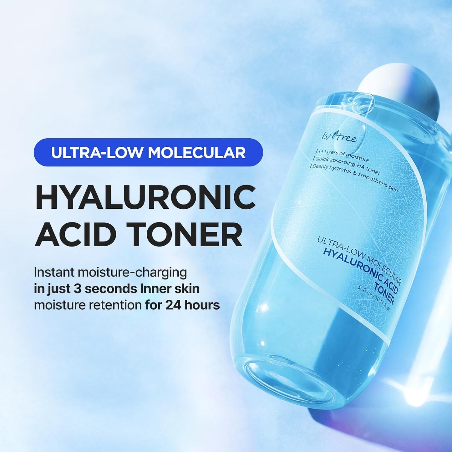 [Isntree] Ultra-Low Molecular Hyaluronic Acid Toner 300ml