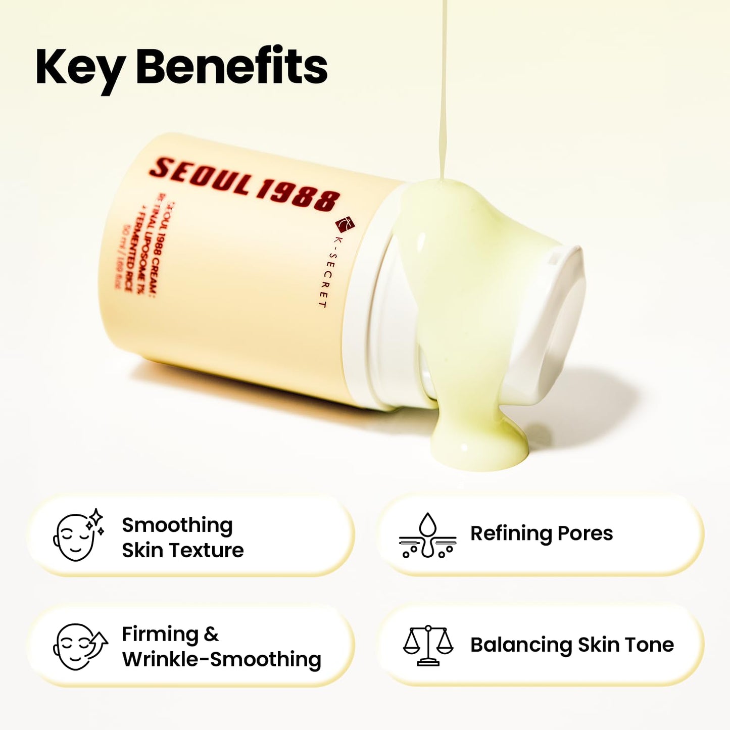 [KSECRET] SEOUL 1988 Cream: Retinal Liposome 1% + Fermented Rice 50g