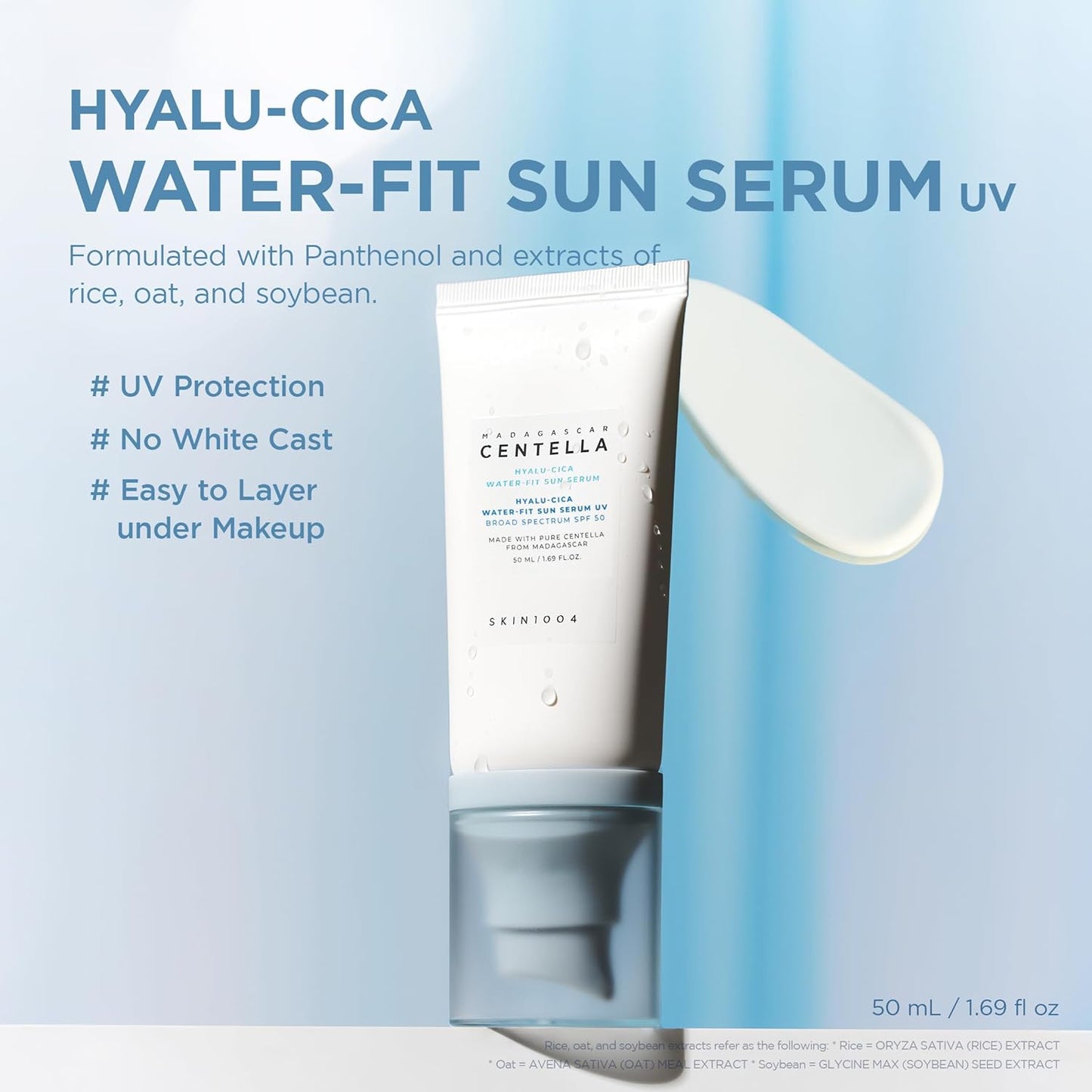 [SKIN1004] Madagascar Centella Hyalu-Cica Water-Fit Sun serum 50ml