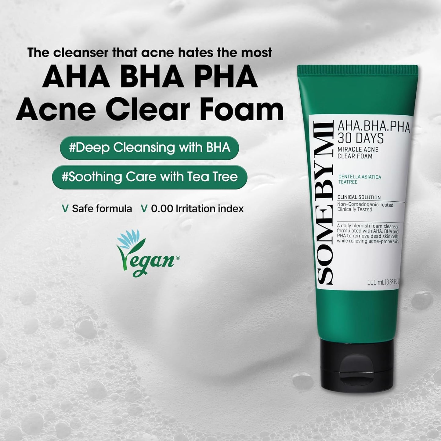 [SOME BY MI] AHA-BHA-PHA 30 DAYS MIRACLE ACNE CLEAR FOAM 100ml