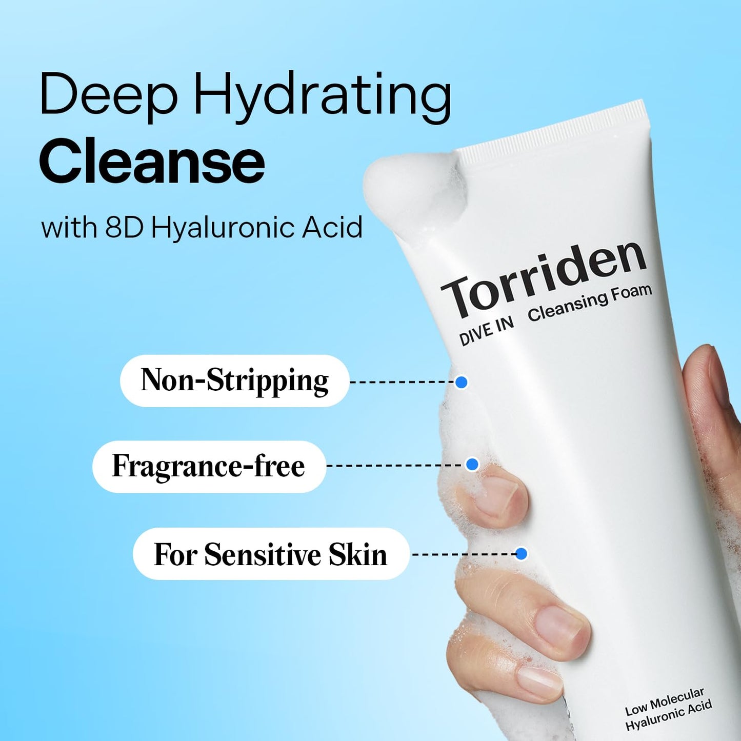 [TORRIDEN] DIVE IN Low Molecular Hyaluronic Acid Cleansing Foam