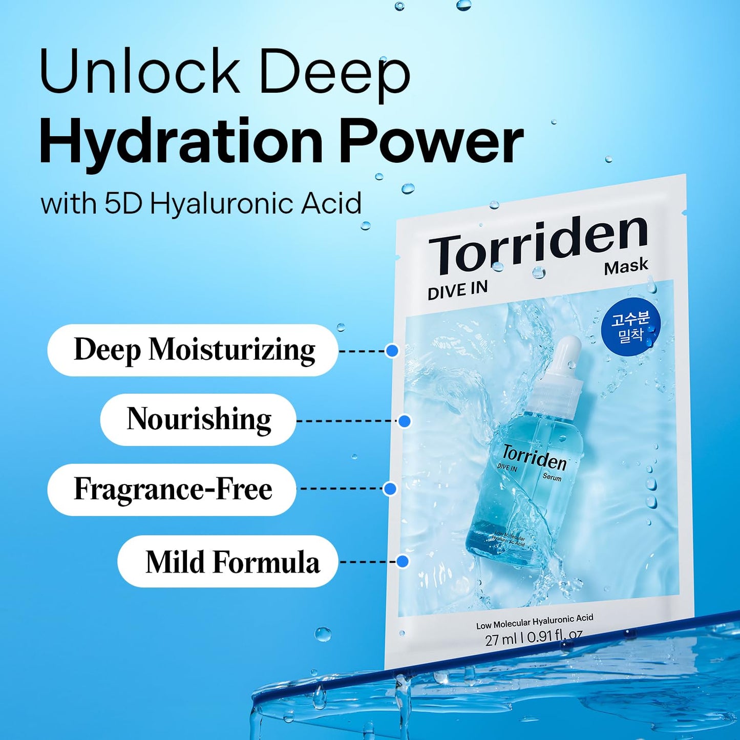 [TORRIDEN] DIVE IN Low Molecular Hyaluronic Acid Mask Pack