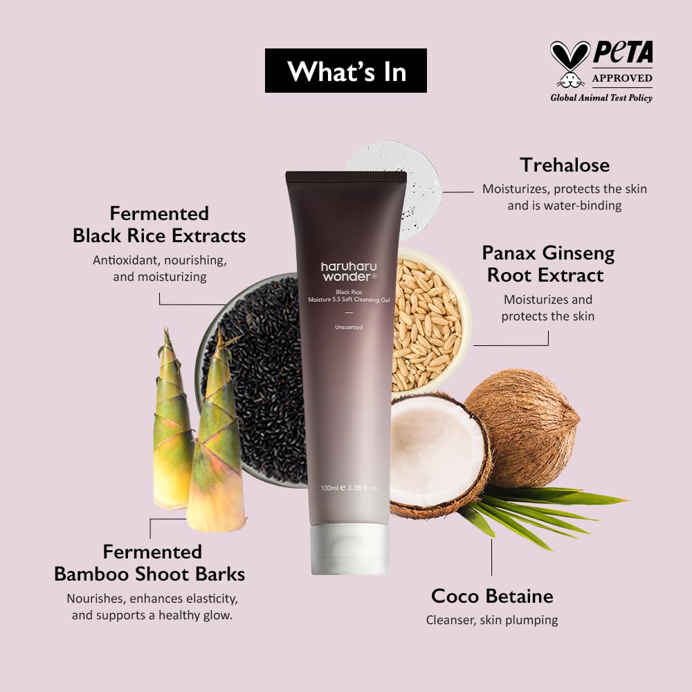 [haruharu wonder] Black Rice Moisture 5.5 Soft Cleansing Gel 100ml
